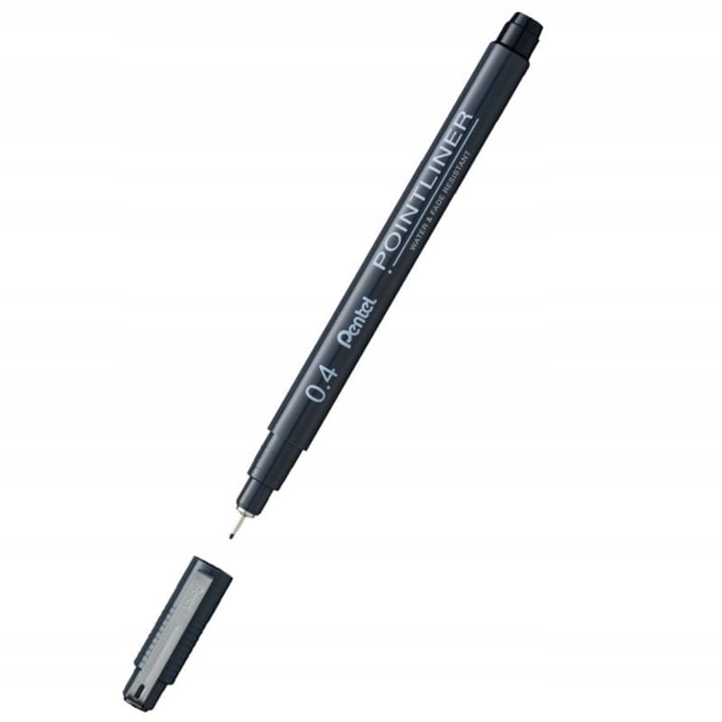 Cienkopis PENTEL POINTLINER czarny 0,4mm 1szt. /S20P-4A/