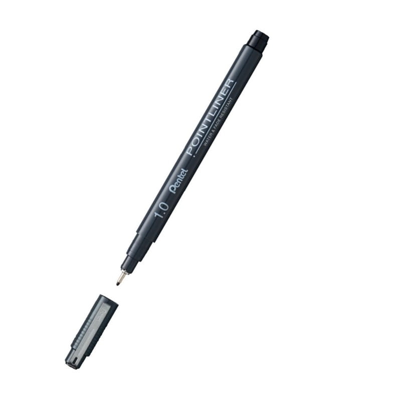 Cienkopis PENTEL POINTLINER czarny 1,0mm 1szt. /S20P-10A/