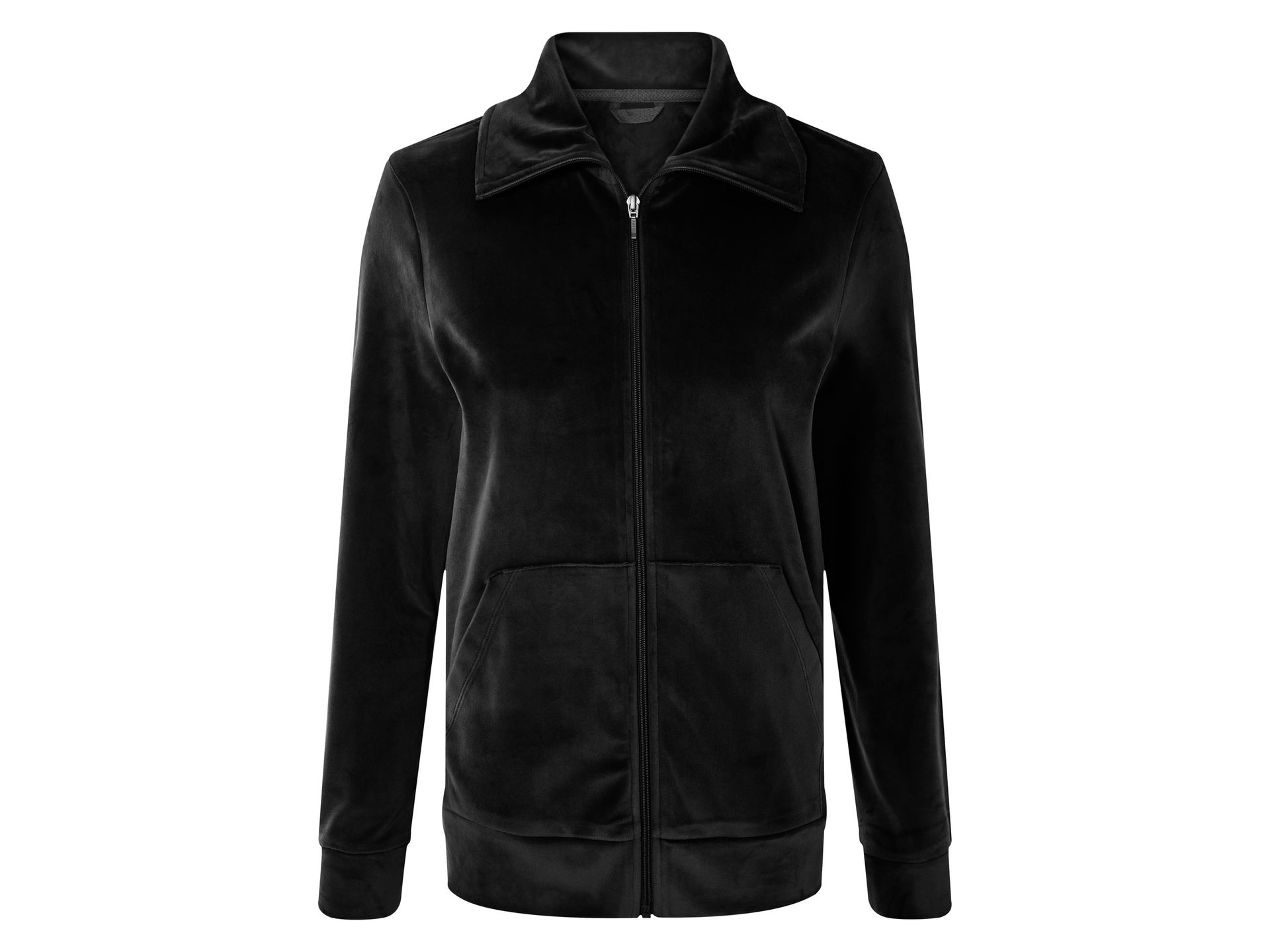 esmara® Kurtka damska welurowa (XS(32/34), Czarny)