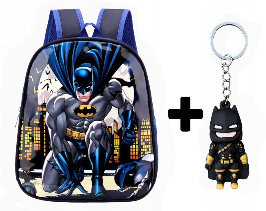 Plecak przedszkolny dla chłopca dzieci do szkoły BATMAN chłopięcy + BRELOK