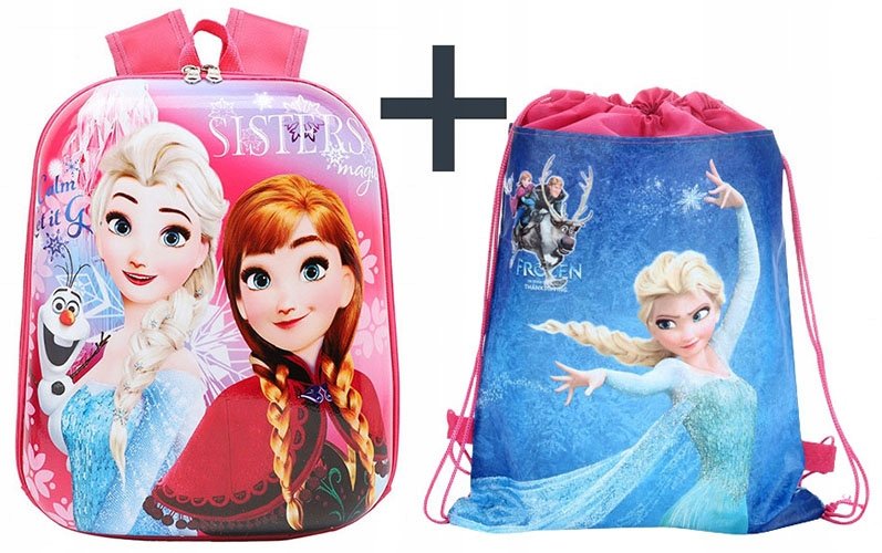 Plecak FROZEN dla dziewczynki Kraina Lodu do szkoły przedszkola + WOREK