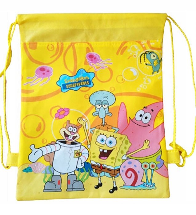 WOREK dziecięcy przedszkolny SPONGEBOB na buty obuwie kapcie do szkoły