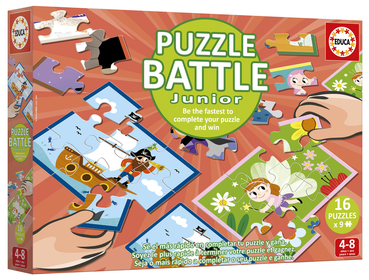 Educa, Puzzle Postacie z baśni, 16 x 9 el.