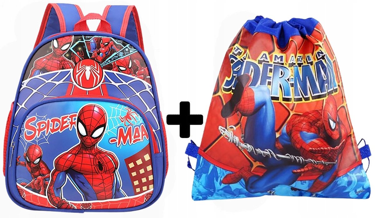 Plecak do przedszkola szkoły szkolny SPIDERMAN dla chłopca + WOREK na buty