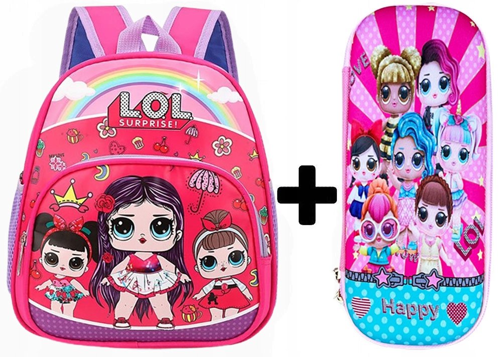 Plecak przedszkolny szkolny LOL do szkoły dla dziecka dziewczynki + PIÓRNIK