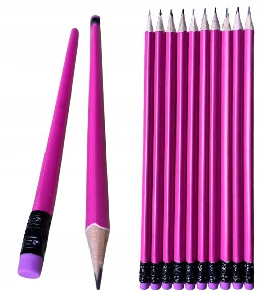 Ołówek Trójkątny Z Gumką 1Szt Miękki Hb Do Szkicu Nauki Rysowania Pisania