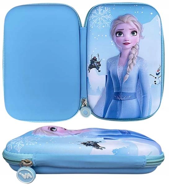 PIÓRNIK szkolny do szkoły dla dzieci dziewczynki 3D EVA kraina lodu FROZEN