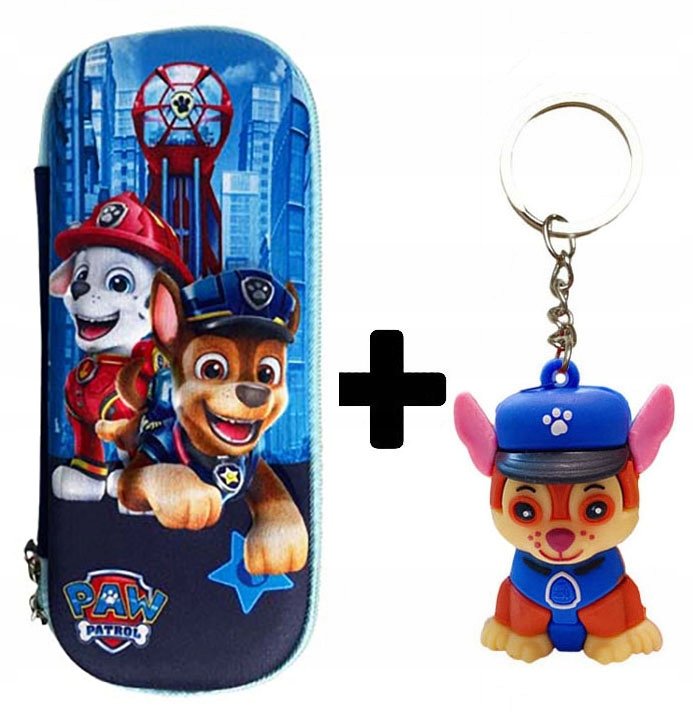 PIÓRNIK szkolny dla chłopca 3D do szkoły przedszkola PSI PATROL + BRELOK