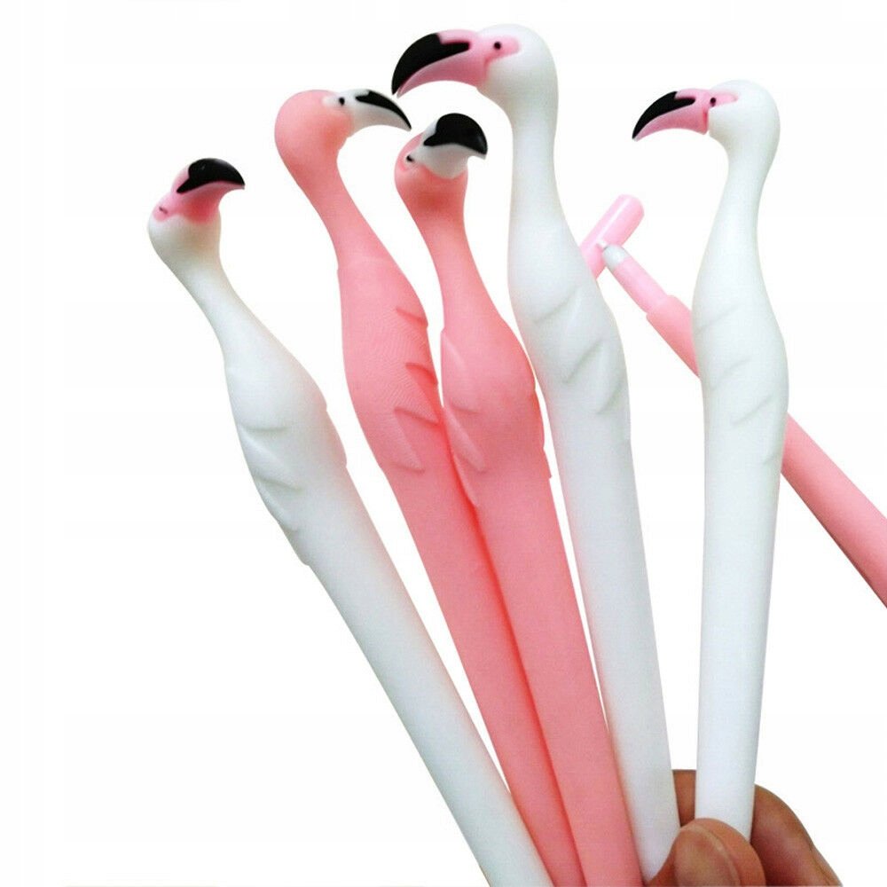 Długopisy Żelowy Flaming Gel Pen Szkoła Cienkopisy Z Flamingiem Dla Dzieci