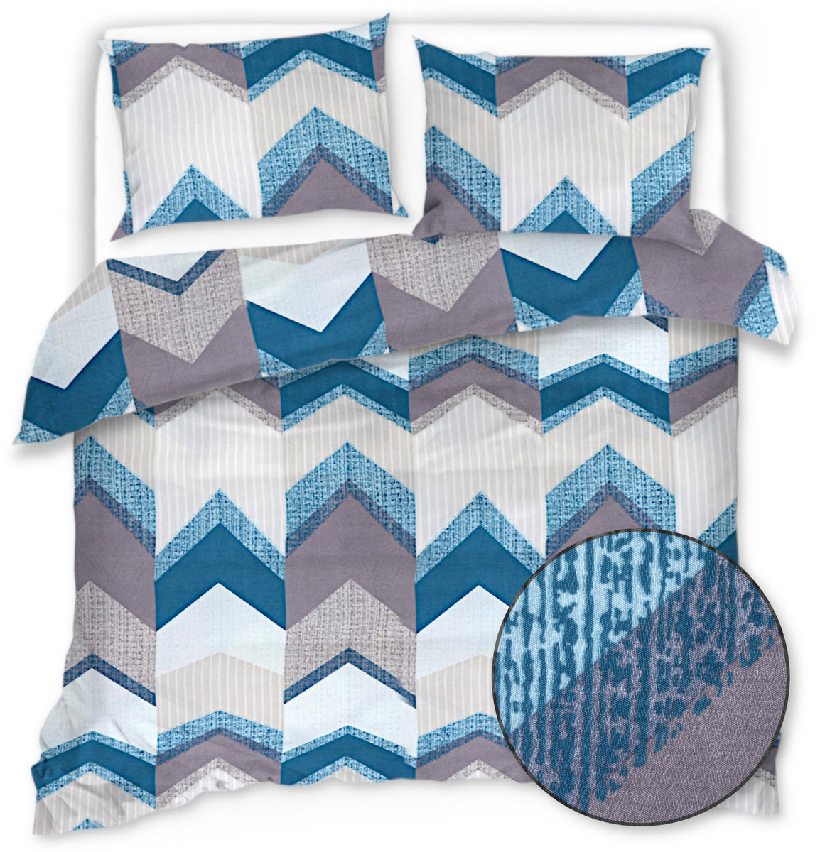 Pościel Z Mikrofibry 200X220 Zygzaki 21253