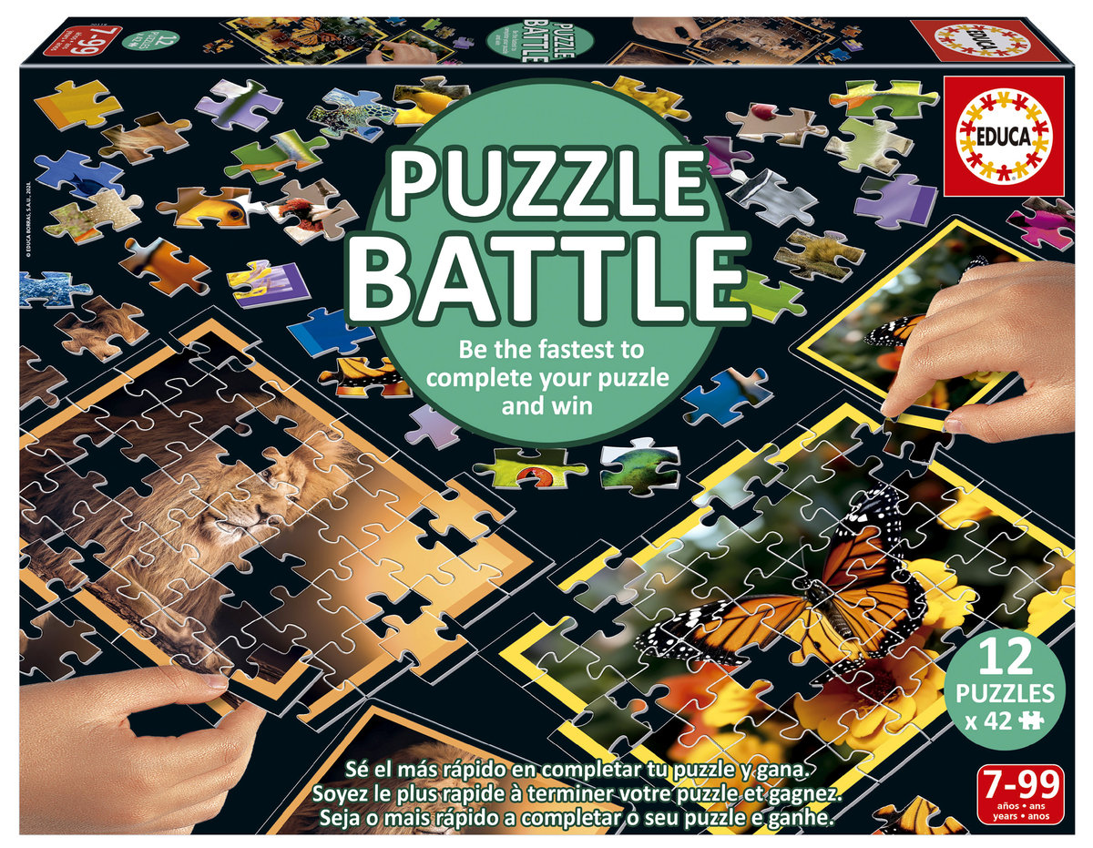 Educa, Puzzle Zwierzęta, 12 x 42 el.