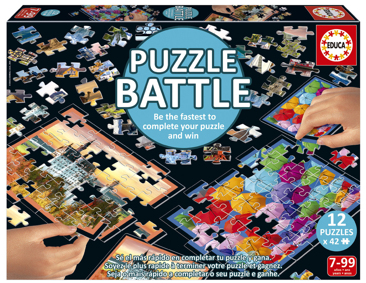 Educa, Puzzle Podróże, 12 x 42 el.