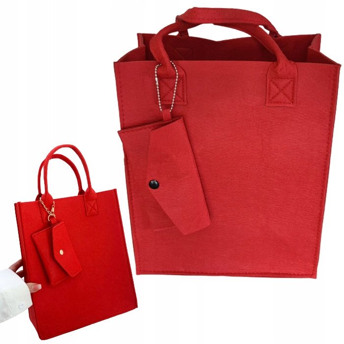 TORBA damska zestaw torebka + portmonetka shopper modna na zakupy letnia