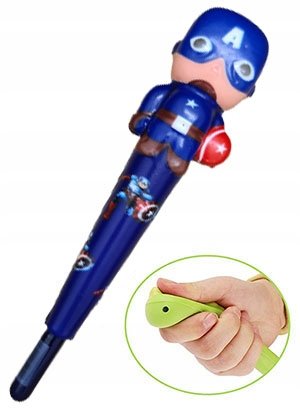 długopisy KAPITAN AMERYKA cienkopisy GNIOTEK antystresowy GNIOTKI squishy