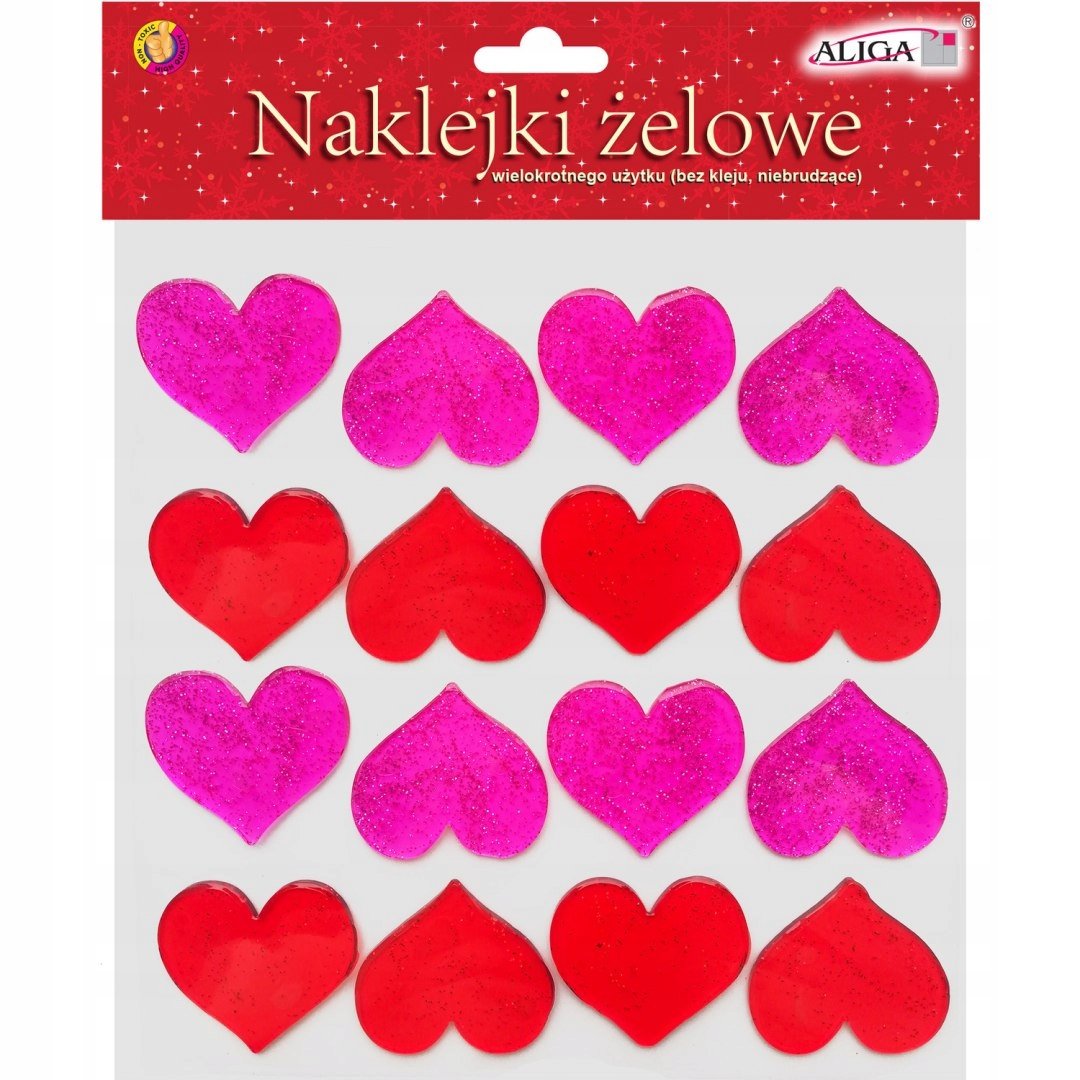 Naklejki Żelowe Serca Znk-5901 Aliga