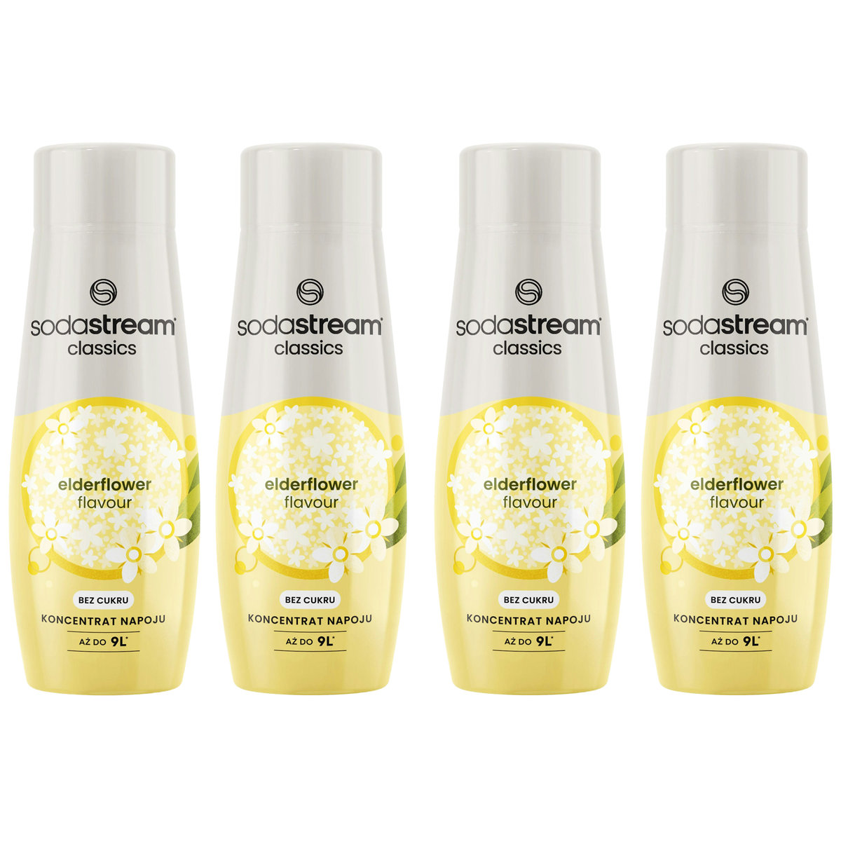Zestaw Syropów do saturatora SODASTREAM Kwiat Bzu Bez cukru 4x440ml
