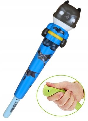 długopisy BATMAN gniotki cienkopisy GNIOTEK antystresowy dla chłopca dzieci