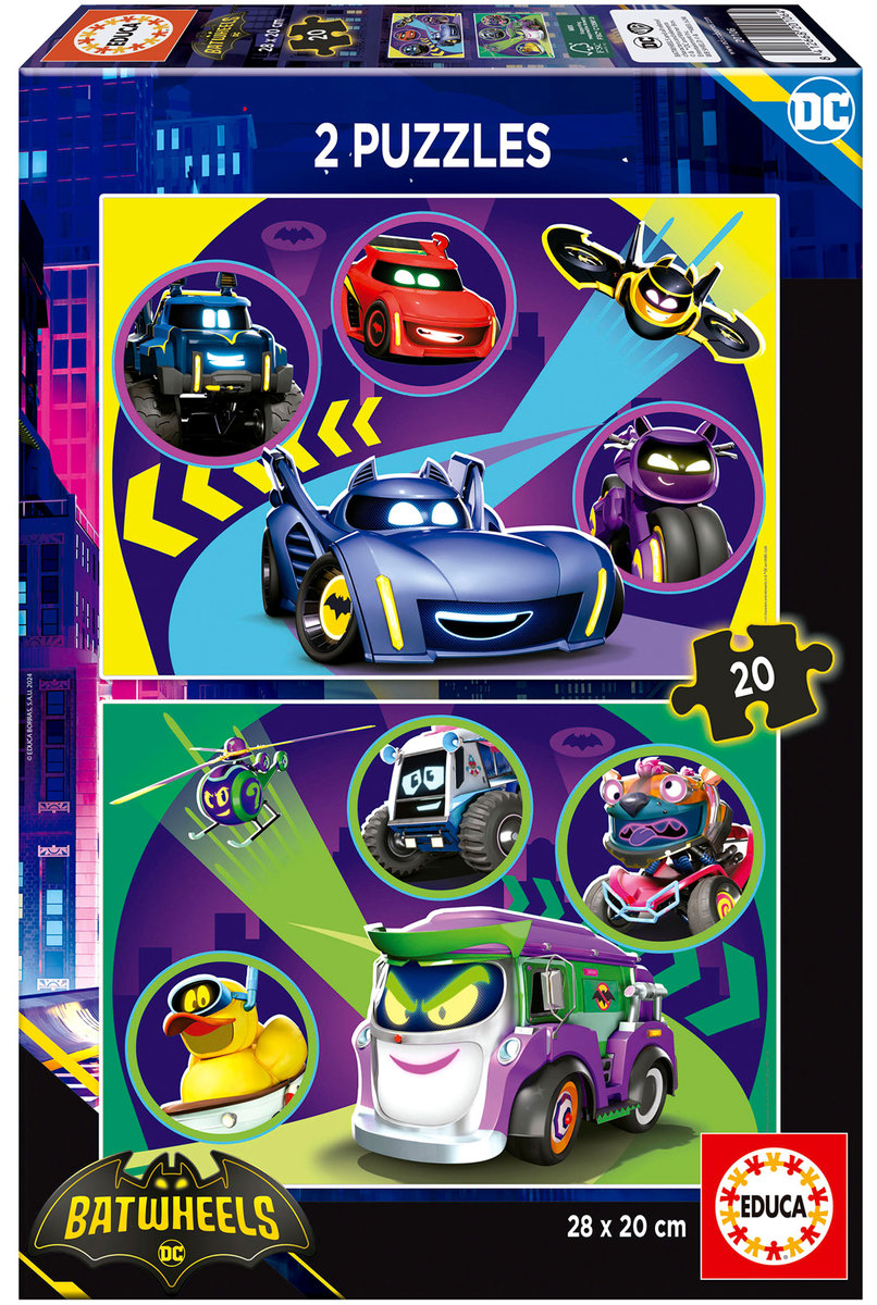 Educa, Puzzle Batwheels, 2 x 20 el.