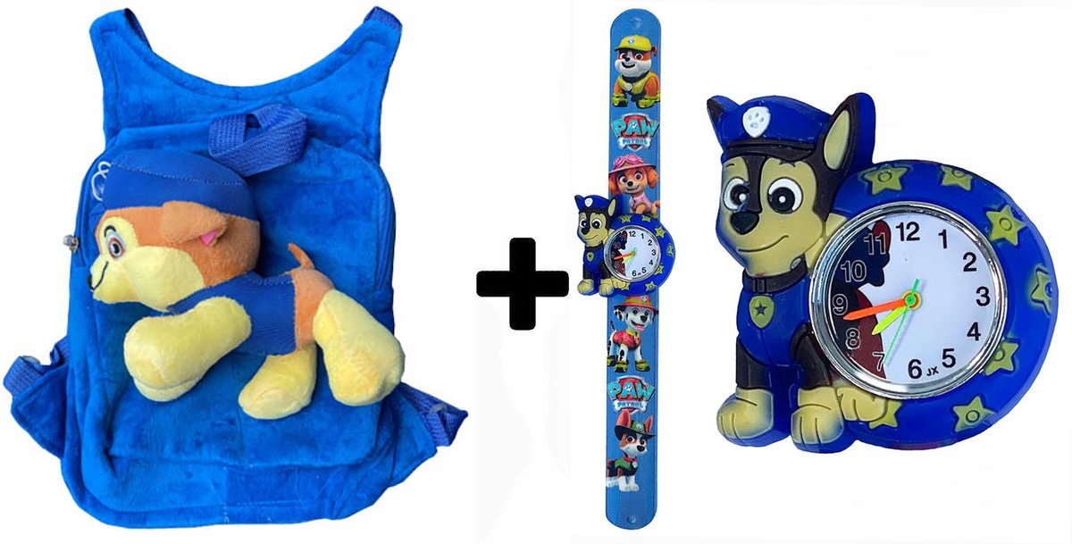 Plecak dziecięcy dla dzieci PSI PATROL plecaczek do przedszkola + ZEGAREK