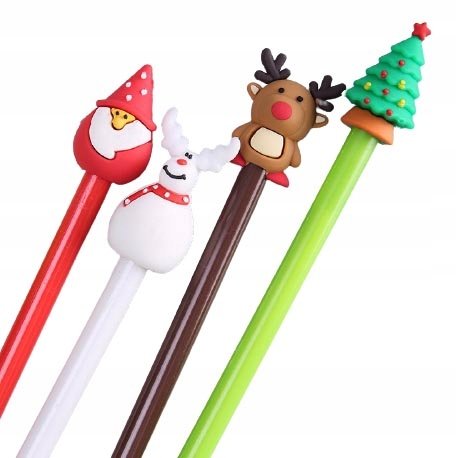 Długopisy świąteczne MIKOŁAJKI renifer św.Mikołaj CHOINKA bałwanek choinka
