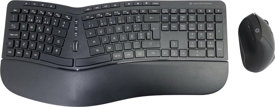 Conceptronic CONCEPTRONIC Wireless Keyboard+Mouse,ergo,Layout portugie.sw
