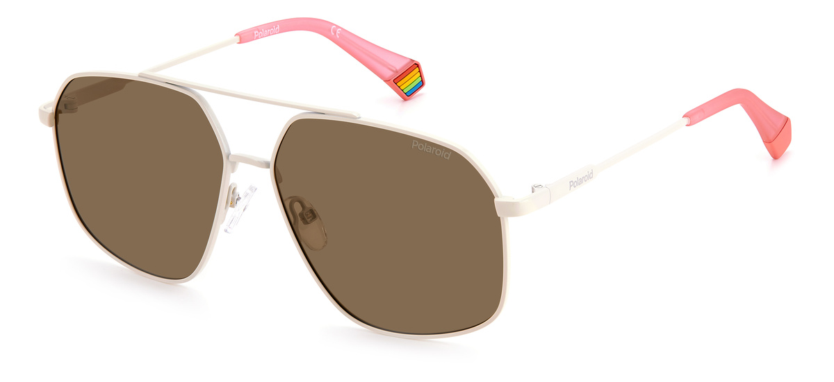 Okulary POLAROID PLD6173S10ASP. Okulary przeciwsłoneczne, Kolor beżowy. Unisex.