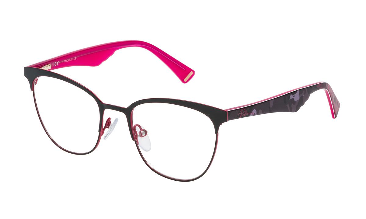 Okulary POLICE VPL417510SA1. Okulary, Kolor czarny czerwony. Kobieta.