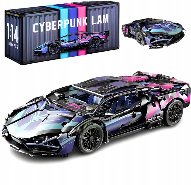 Zestaw Klocków Konstrukcyjnych Lamborghini Cyberpunk – 1314 Elementów 36cm