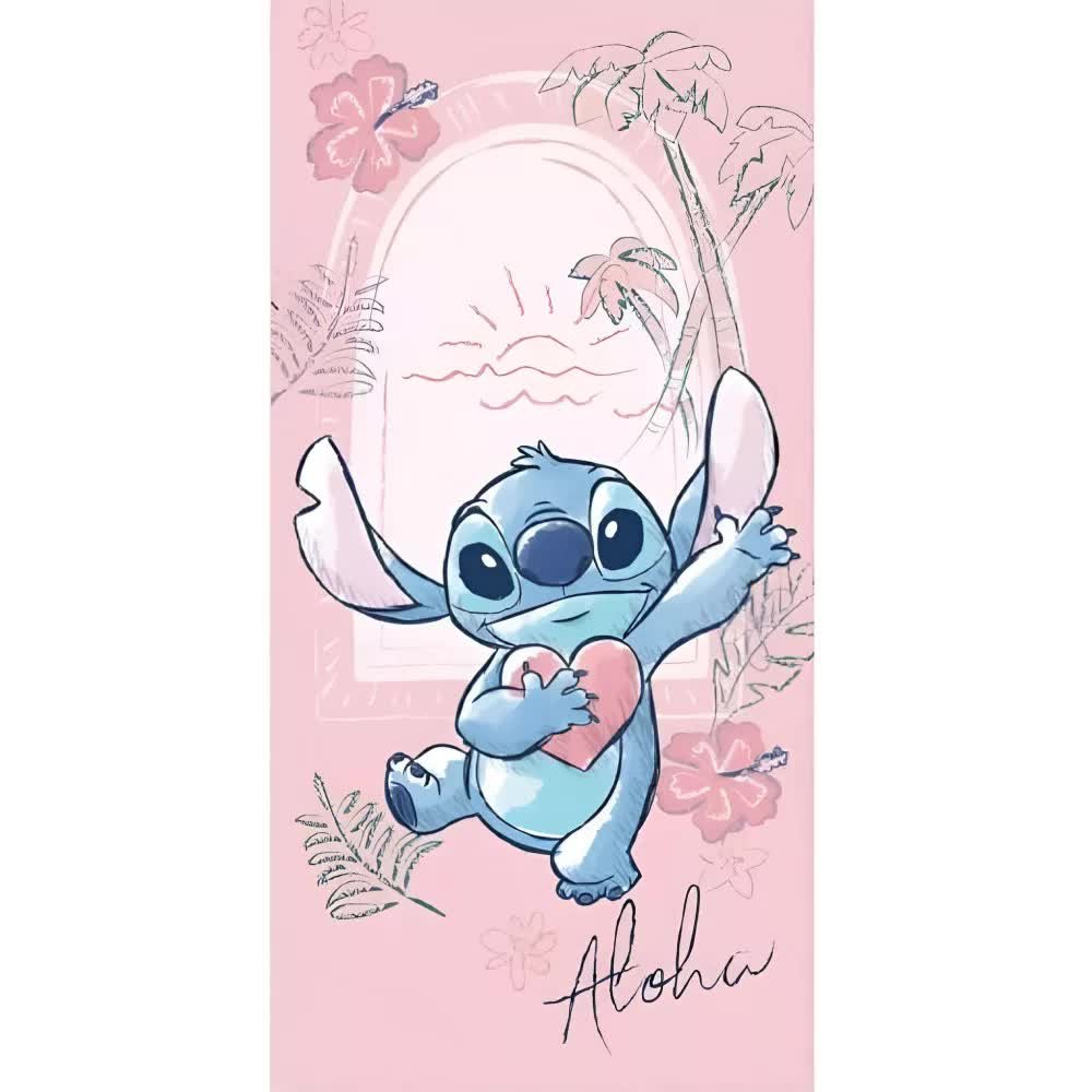 LILO I STITCH DZIECIĘCY Ręcznik DUŻY 70 x 140 cm Dziecięcy Plażowy Kapielowy
