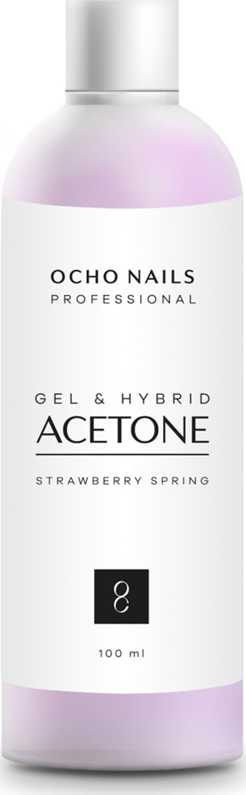 Activeshop OCHO NAILS Aceton truskawkowy 100 ml