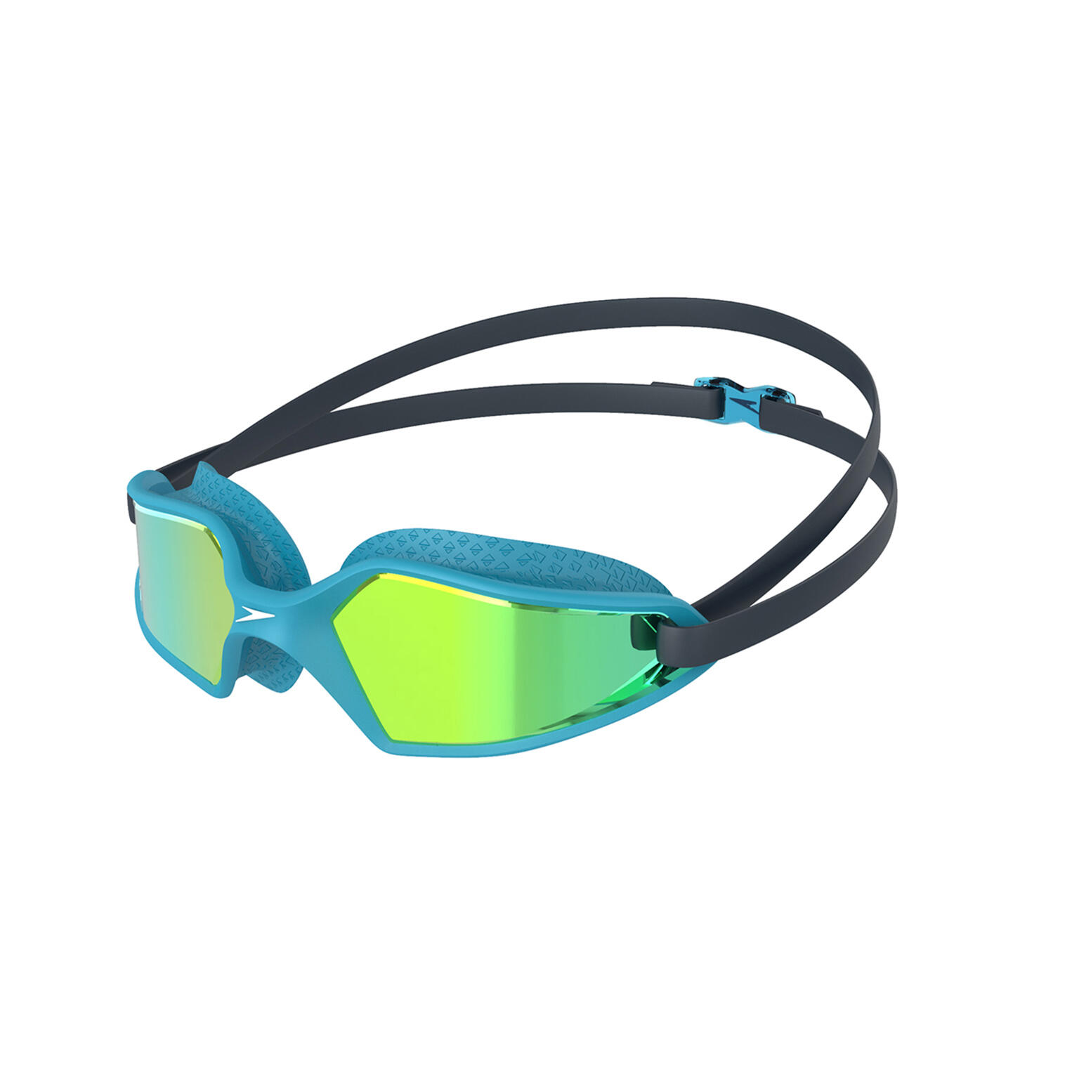 Speedo Hydropulse Mirror Okulary pływackie Dzieci, navy/blue bay/gold yellow 2021 Okulary do pływania 68-12269D656-OSFA