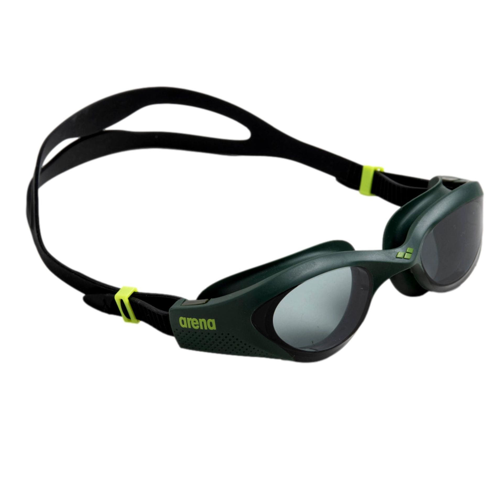 Arena okulary do pływania unisex Training spędzania wolnego czasu The One (ochrona przed promieniowaniem UV, powłoka Anti-Fog, twarda szklanki), zielony, jeden rozmiar 001430-560-NS