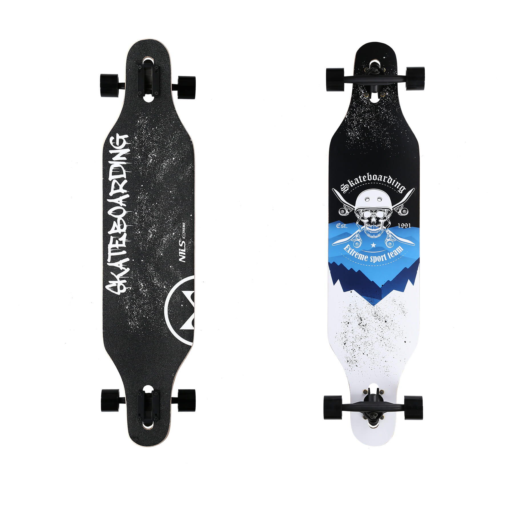 Deskorolka NILS EXTREME Skull Wood