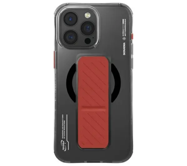 Skinarma Axon Magnetic Charging + Grip Stand iPhone 16 Pro Czarny