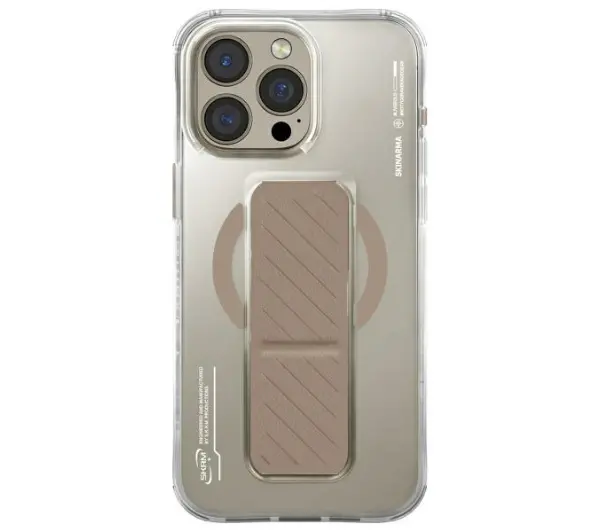 Skinarma Axon Magnetic Charging + Grip Stand iPhone 16 Pro Szampański