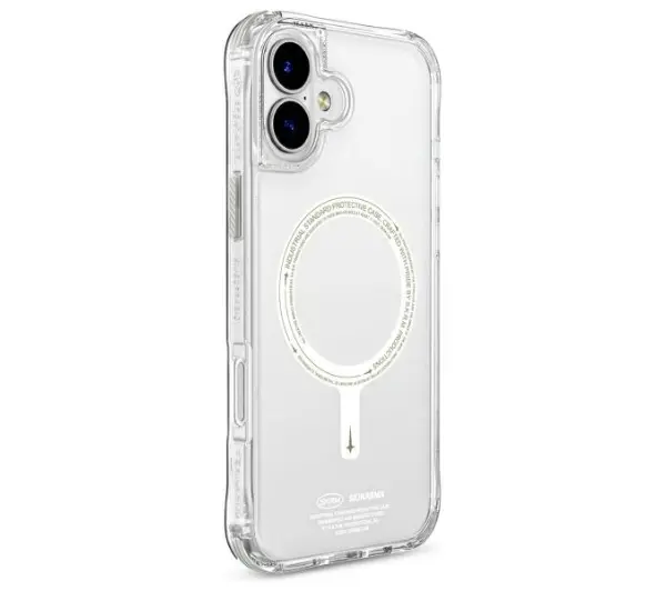 Skinarma Saido Magnetic Charging do iPhone 16 Pro Przezroczysty