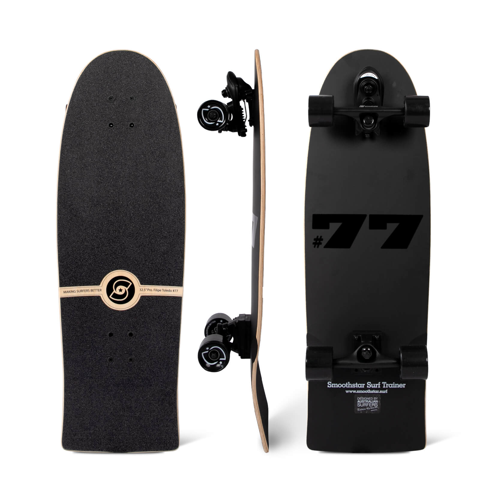 Deska Surf Skate Smoothstar Filipe Toledo #77 THD