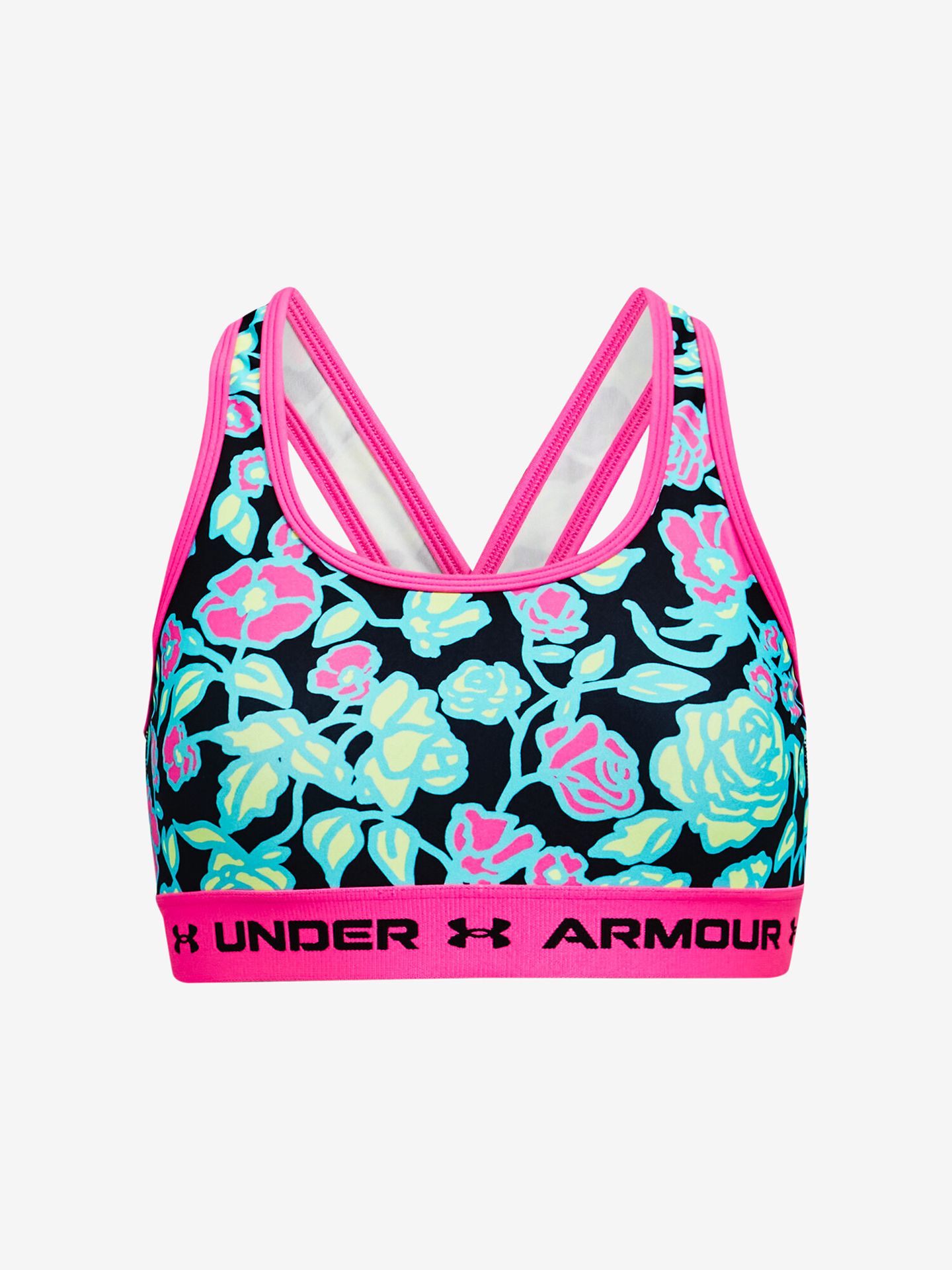 Biustonosz damski Under Armour G Crossback Mid Printed-BLK L