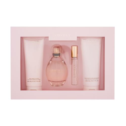 Sarah Jessica Parker Lovely Zestaw woda perfumowana 100 ml + mleczko do ciała 200 ml + woda perfumowana 15 ml + żel pod prysznic 200 ml