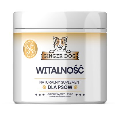 Suplement dla psa GINGER DOG Witalność 180 g