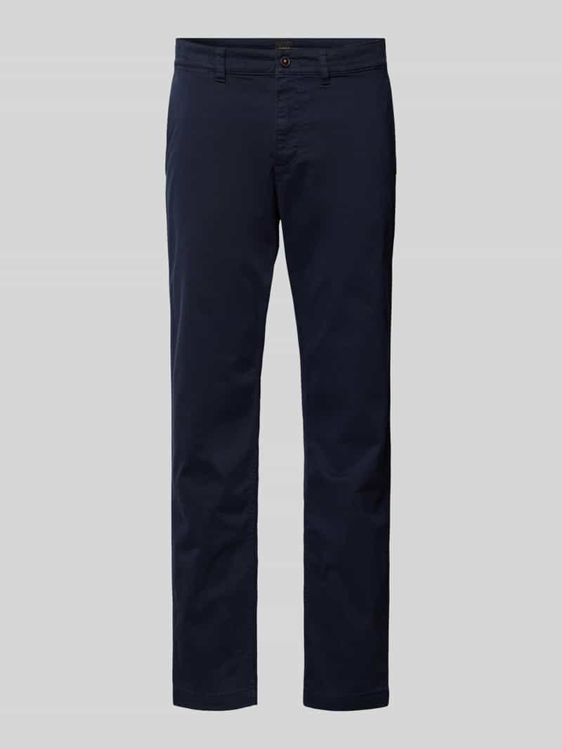 Chinosy o kroju regular fit ze szlufkami na pasek