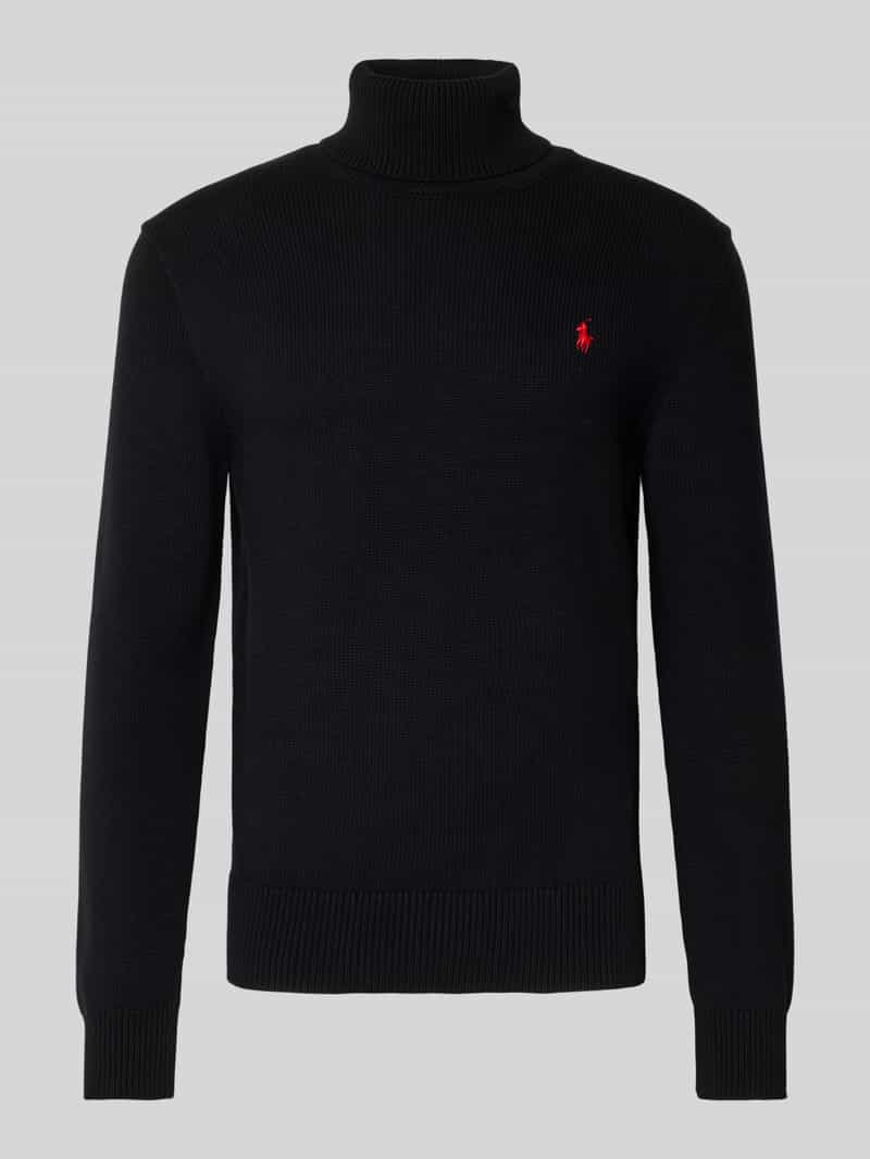 Sweter z dzianiny z golfem