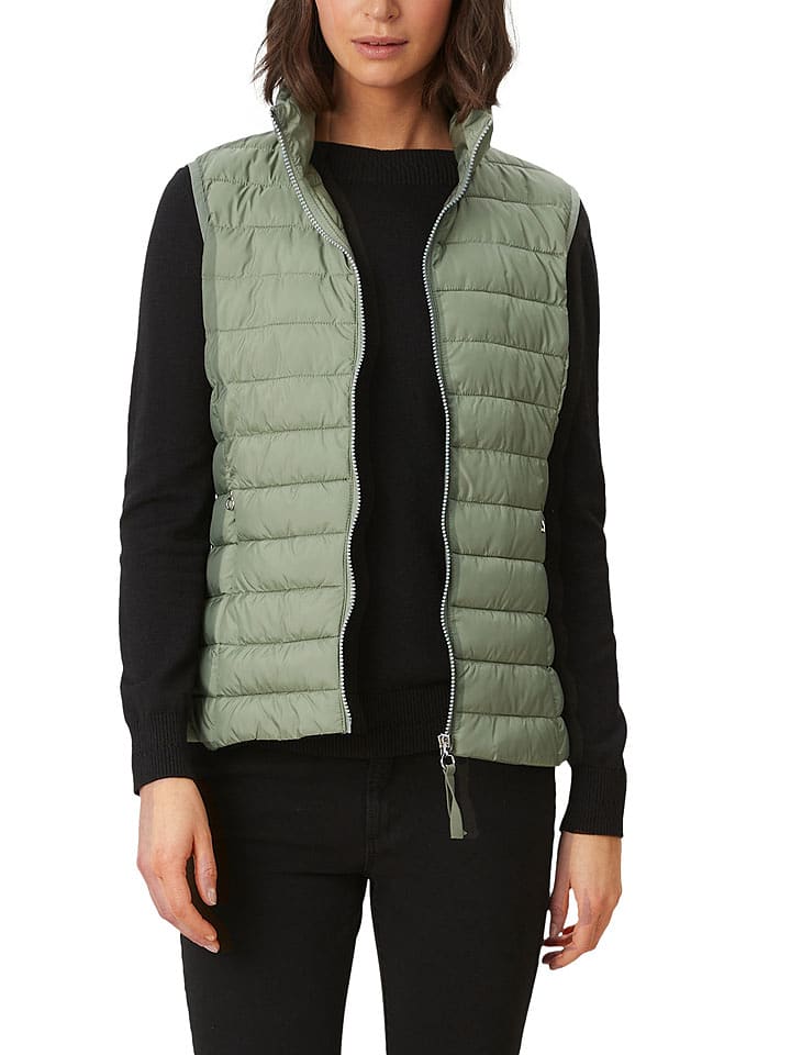 s.Oliver Kamizelka pikowana w kolorze zielonym