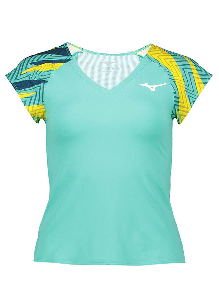 Mizuno Koszulka sportowa w kolorze turkusowym