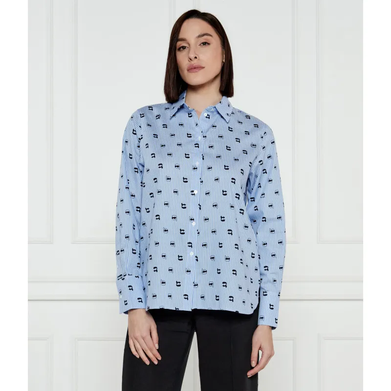 Karl Lagerfeld Koszula IKON AOP Loose fit