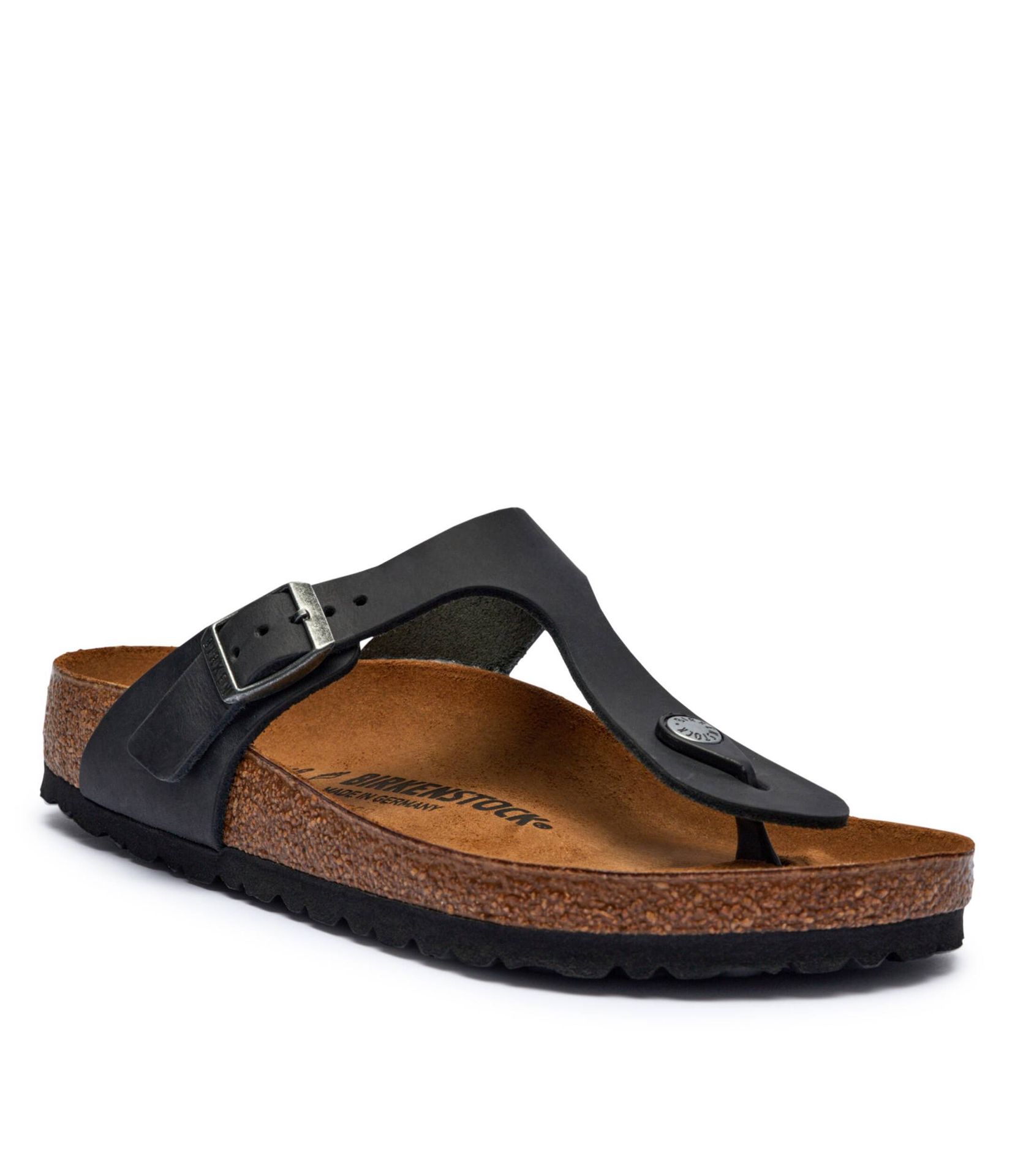 Birkenstock Skórzane japonki Gizeh Regular Fit
