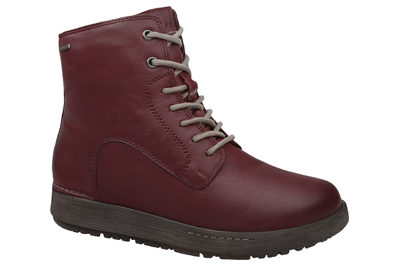 Trzewiki Botki JOSEF SEIBEL 95651 MA015 574 H Anna 51 Plum Bordo Śliwka TOPDRY-Tex