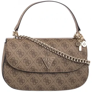 Torebka Listonoszka Eco Erica Cnvrtble Xbody Flap HWESG9 51021 Latte Logo (GU688-b) Guess