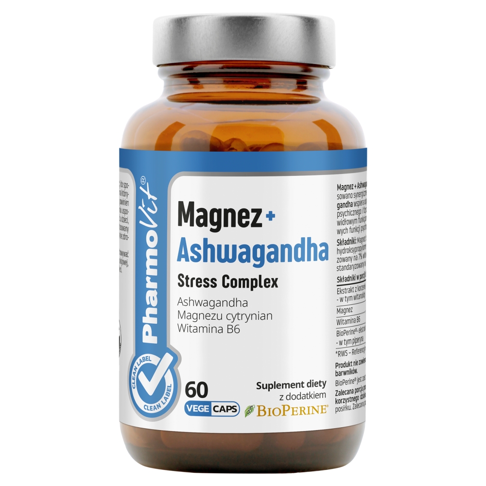 Pharmovit Magnez + Ashwagandha Suplement diety 60 kaps.
