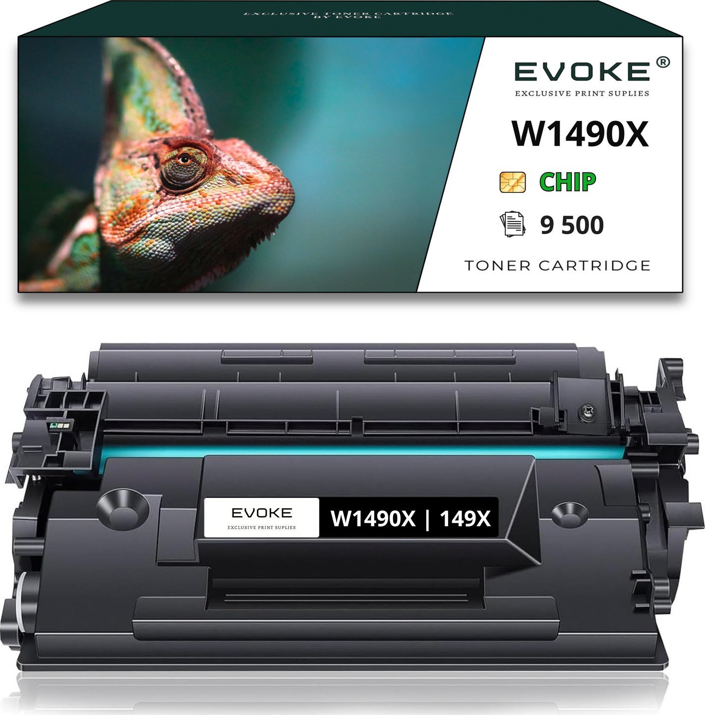 Toner do drukarki HP W1490X + CHIP czarny| 9500 stron W1490A 149A XL